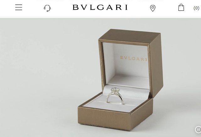 海外並行輸入正規品 ブルガリ BVLGARI リング 指輪 ケースのみ